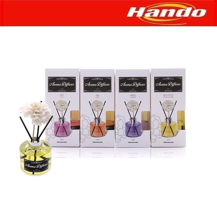 Chai tinh dầu thơm phòng khử mùi Aroma Diffuser Hando 130ml (3 hương tùy chọn)