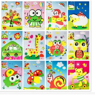 [freeship] tranh dán xốp khổ a4.a5
