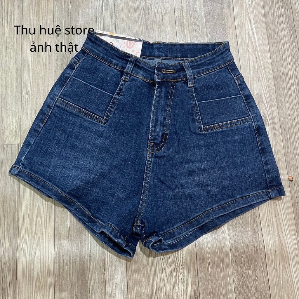 Quần Short Nữ Túi Kiểu Cạp Cao Hàng Co Giãn Siêu Đẹp