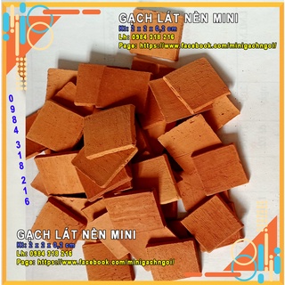 Gạch Mini, lát nền mini (set 330 viên), bền đẹp, xây nhà mini, mô hình tiểu cảnh, trang trí sân vườn