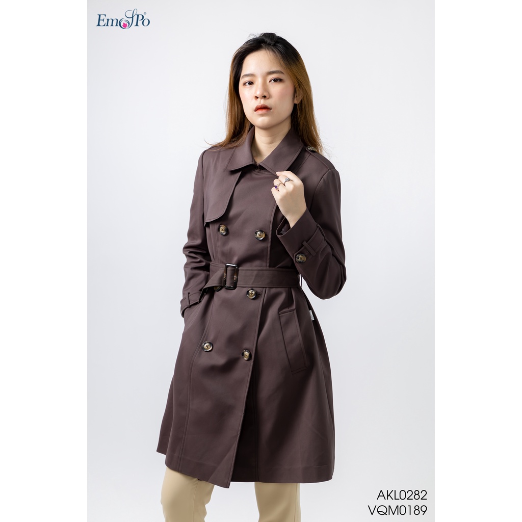 Áo khoác manto cổ bẻ, tà bong Emspo AKL0282
