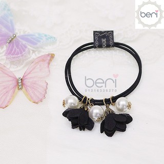 Cột tóc hoa ngọc trai Hàn Quốc BERI (đen) - CT021