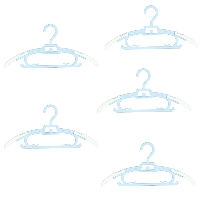 Set 5 Móc Treo Quần Áo Trẻ Em Có Thể Thu Gọn Tiện Dụng
