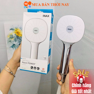 Tay sen tăng áp INAX BF SC7 nhựa phủ bóng, BF SC8 tay sen inox crom niken, Không gồm dây và gác sen, Chính hãng