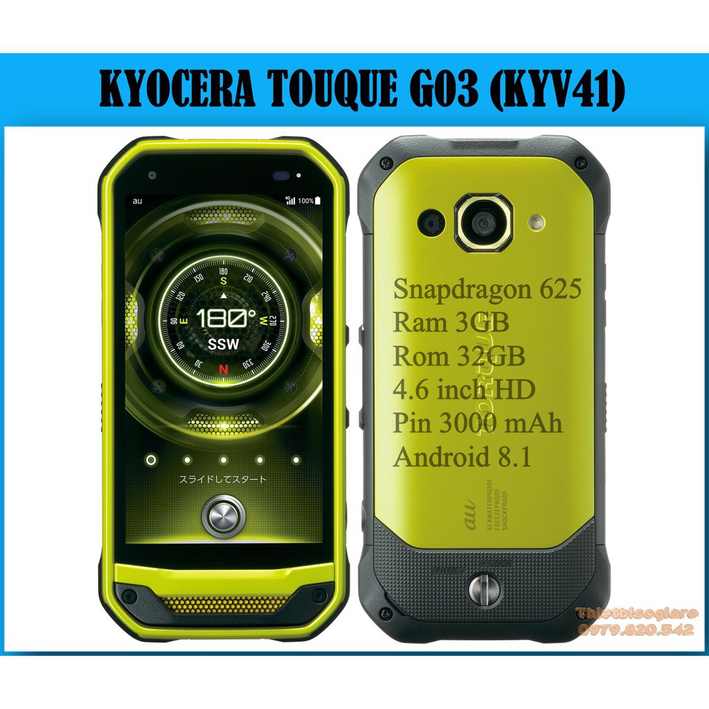 ĐỐT KHO Điện thoại Kyocera Torque G01/G03 siêu bền chống nước chống sốc màn sapphire XẢ HÀNG