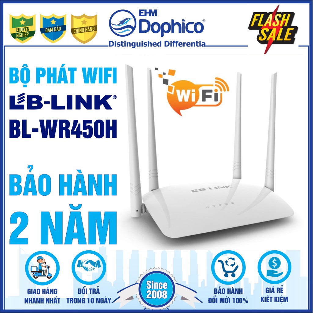 Bộ phát sóng Wifi LB-LINK BL-WR450H – CHÍNH HÃNG – Bảo hành 24 tháng – Bộ phát Router Wifi