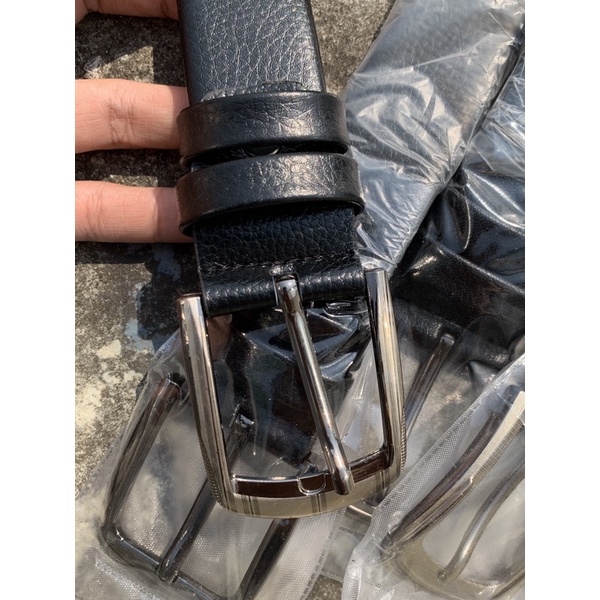 Thắt lưng nam khóa kim da bò Leather Belt dây nịt nam thời trang ulzzang Hàn Quốc