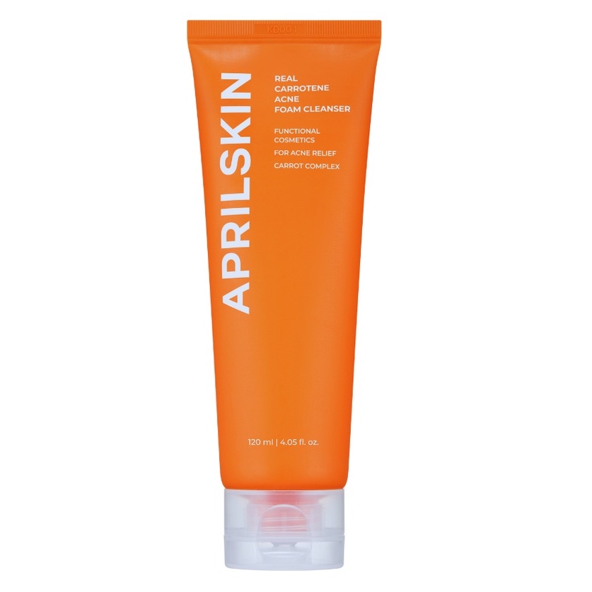 Sữa Rửa Mặt Cà Rốt Giảm Mụn, Sáng Da Aprilskin Carrot Acne Foam Cleanser 120ml - HAFA COSMETICS