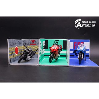 DIORAMA GARAGE CHO MÔ TÔ 1:18 DR007