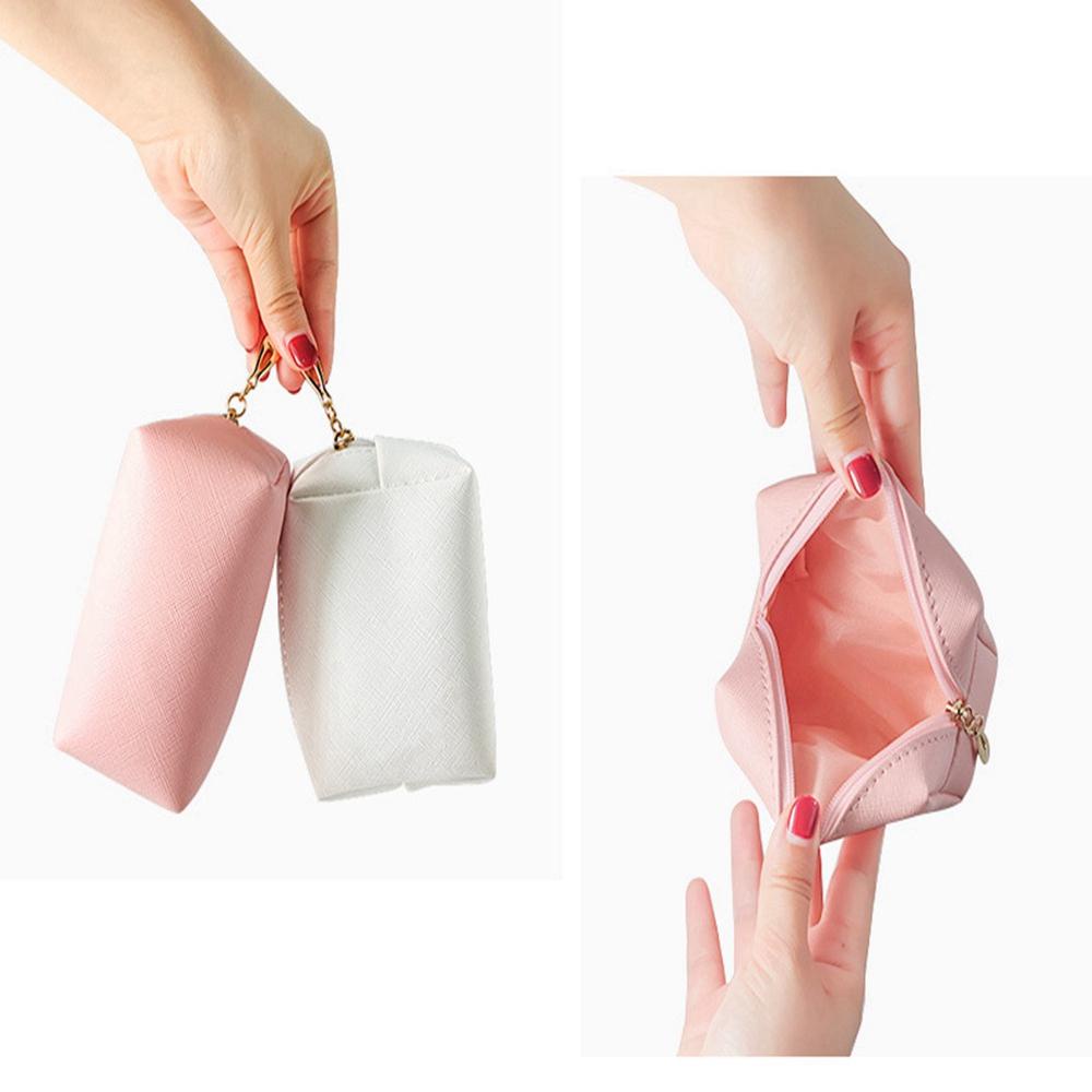 Túi Đựng Mỹ Phẩm DAPHS Da PU Chống Thấm Nước Có Khóa Kéo Tiện Dụng Ốp