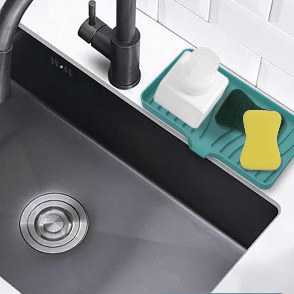 Khay Đựng Xà Phòng Có Rãnh Thoát Nước Tích Hợp Cọ Rửa Tiện Dụng Cho Nhà Bếp / Nhà Tắm
