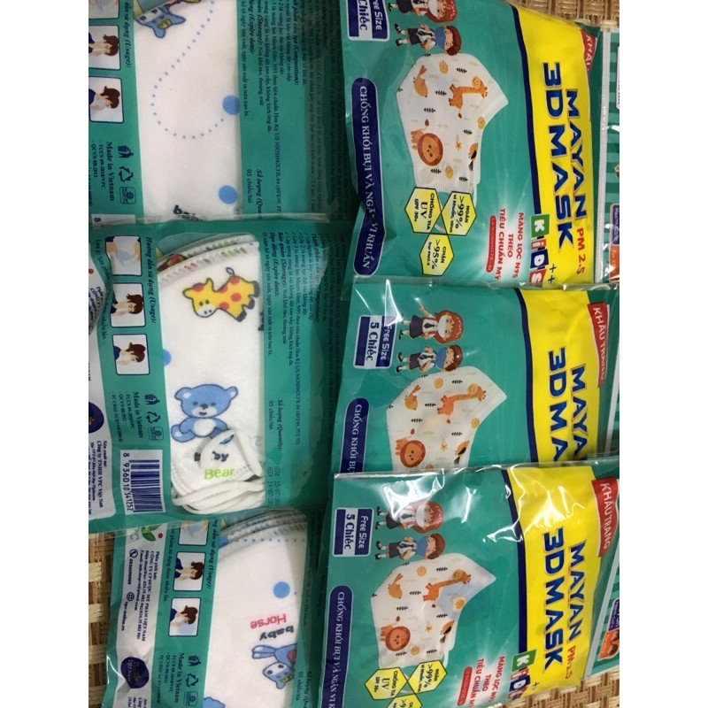 KHẨU TRANG ĐA NĂNG MAYAN TRẺ EM 3D MASK | BigBuy360 - bigbuy360.vn