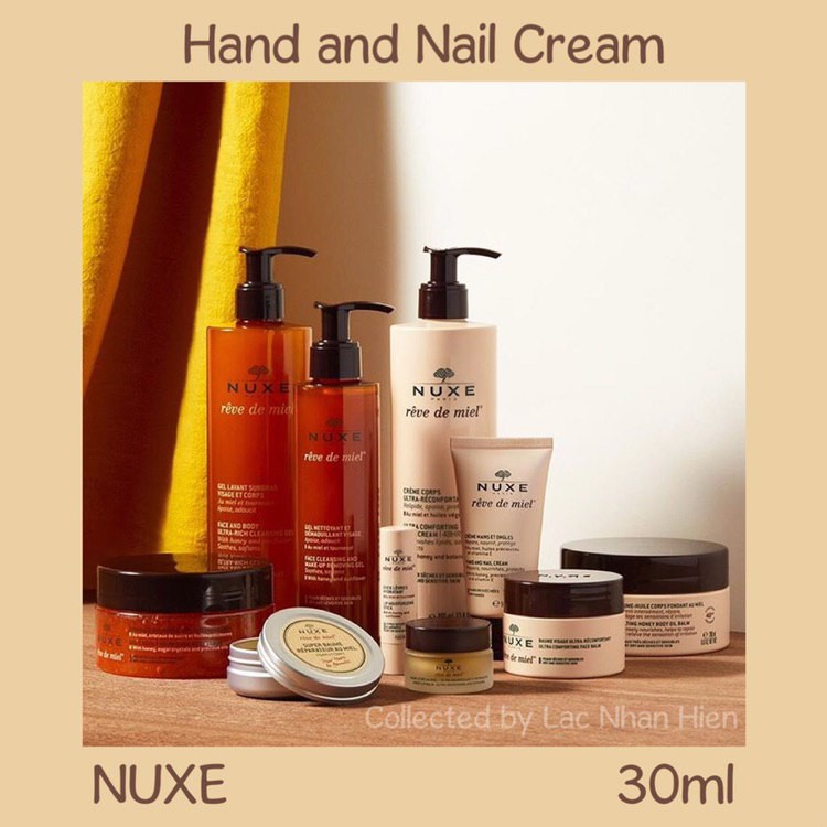 KEM DƯỠNG DA TAY VÀ MÓNG TAY NUXE CHIẾT XUẤT MẬT ONG VÀ DẦU THỰC VẬT ❤ NUXE RÊVE DE MIEL® HAND AND NAIL CREAM (30ml) | WebRaoVat - webraovat.net.vn