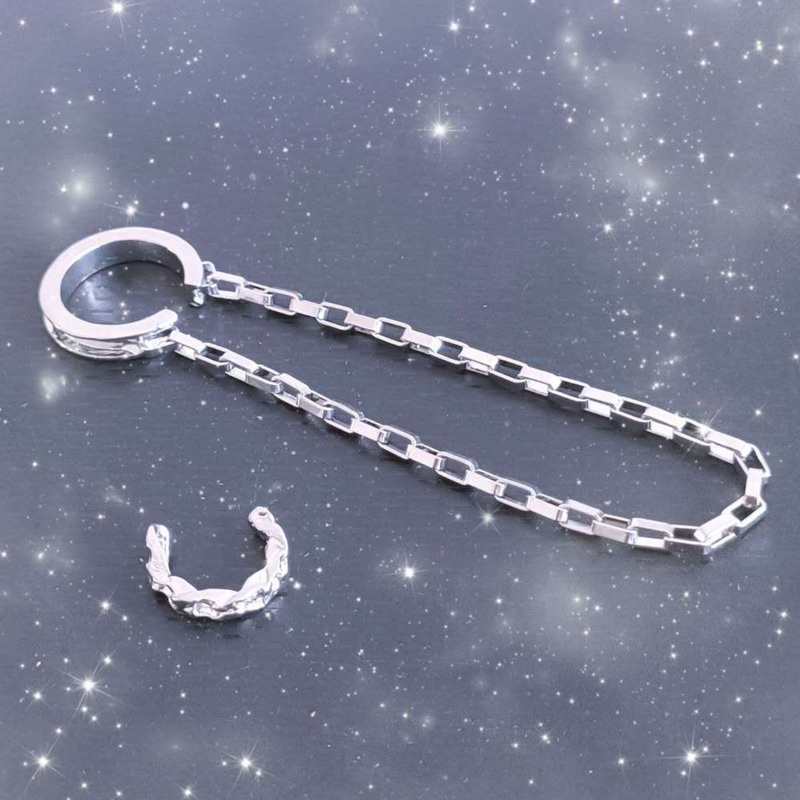 Women Fashion Silver Simple Chain Ear Bone Clip Gift