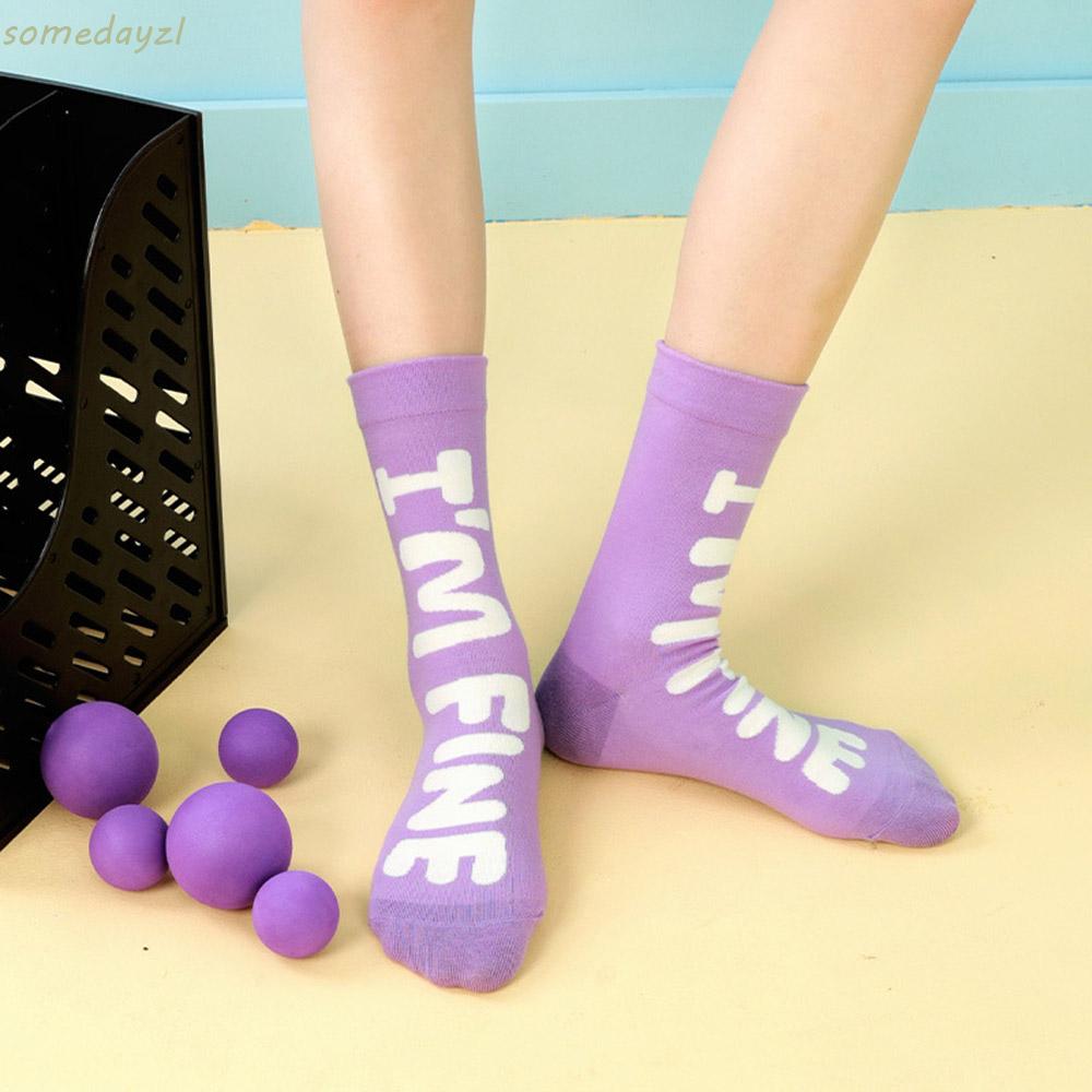 Tất Nam Nữ In Chữ Thời Trang