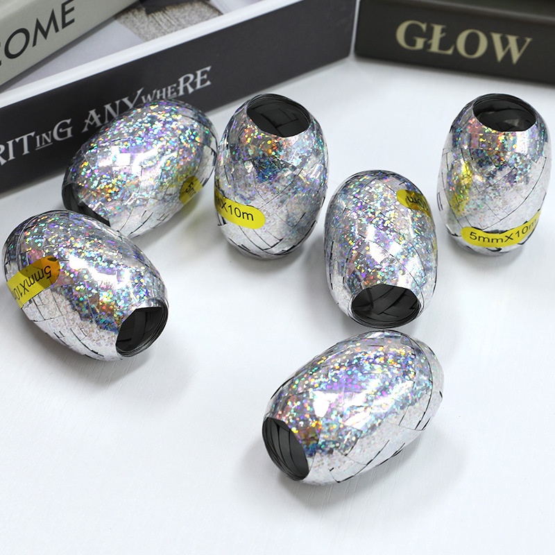 Set 6 Cuộn Dây Ruy Băng Trang Trí Bong Bóng