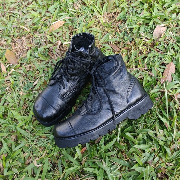 Boots Bốt size 37 Da thật second-hand B091- Đồ Si Bon