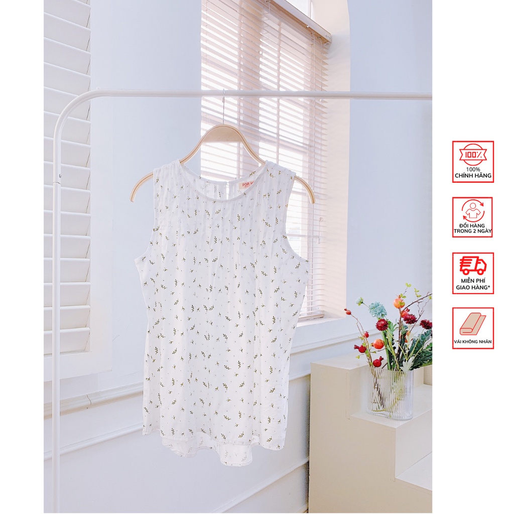 Áo sát nách FOR HER xếp ly AO0797