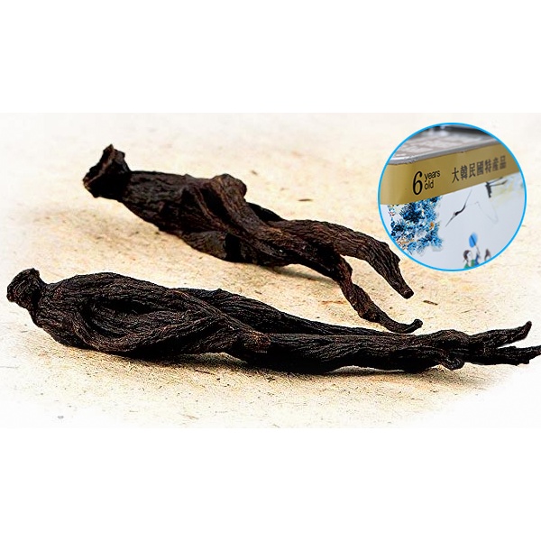 Hắc Sâm Củ Khô Hàn Quốc Wooshin hộp 300g 15 củ cao cấp chính hãng