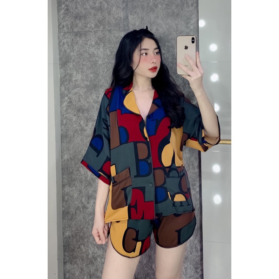 Bộ Pijama Nữ LẬP THỂ Đùi - Pyjama Lụa Mango Cánh Dơi  *MA-Đ-LT  #Đồ Ngủ | Đồ Bộ Nữ | Váy Ngủ | Pizama . | BigBuy360 - bigbuy360.vn