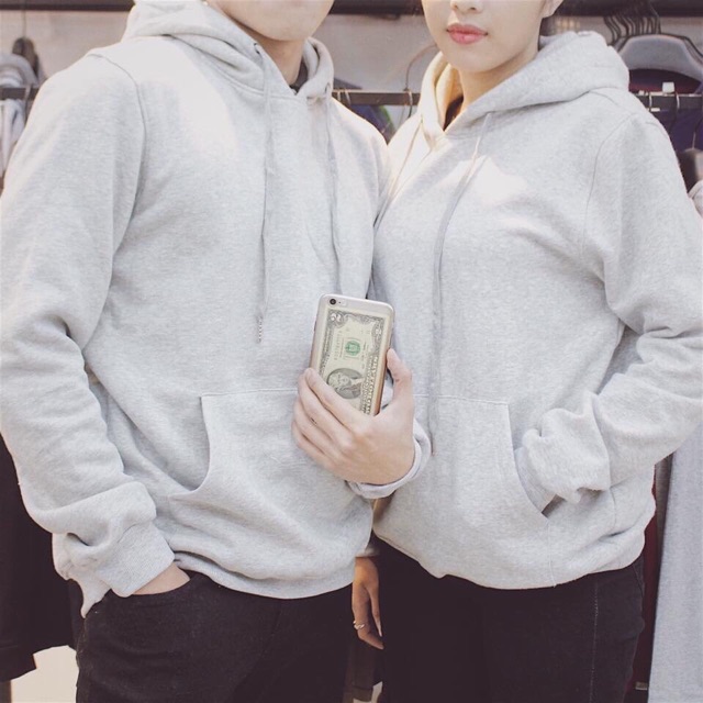 <FREE SHIP> ÁO HOODIE NAM NỮ TRƠN VẢI NỈ NHẠP KHÔNG XÙ LÔNG | BigBuy360 - bigbuy360.vn