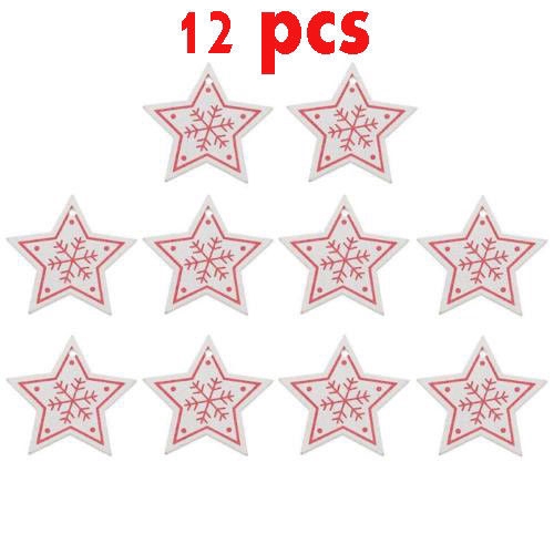 Set 12 phụ kiện treo trang trí cây thông Noel Giáng Sinh DIY