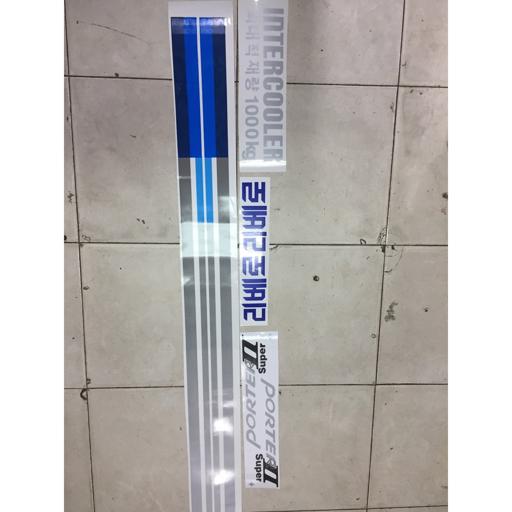 Tem cánh cửa Decal cánh cửa Hyundai Porter 2 New Porter H150