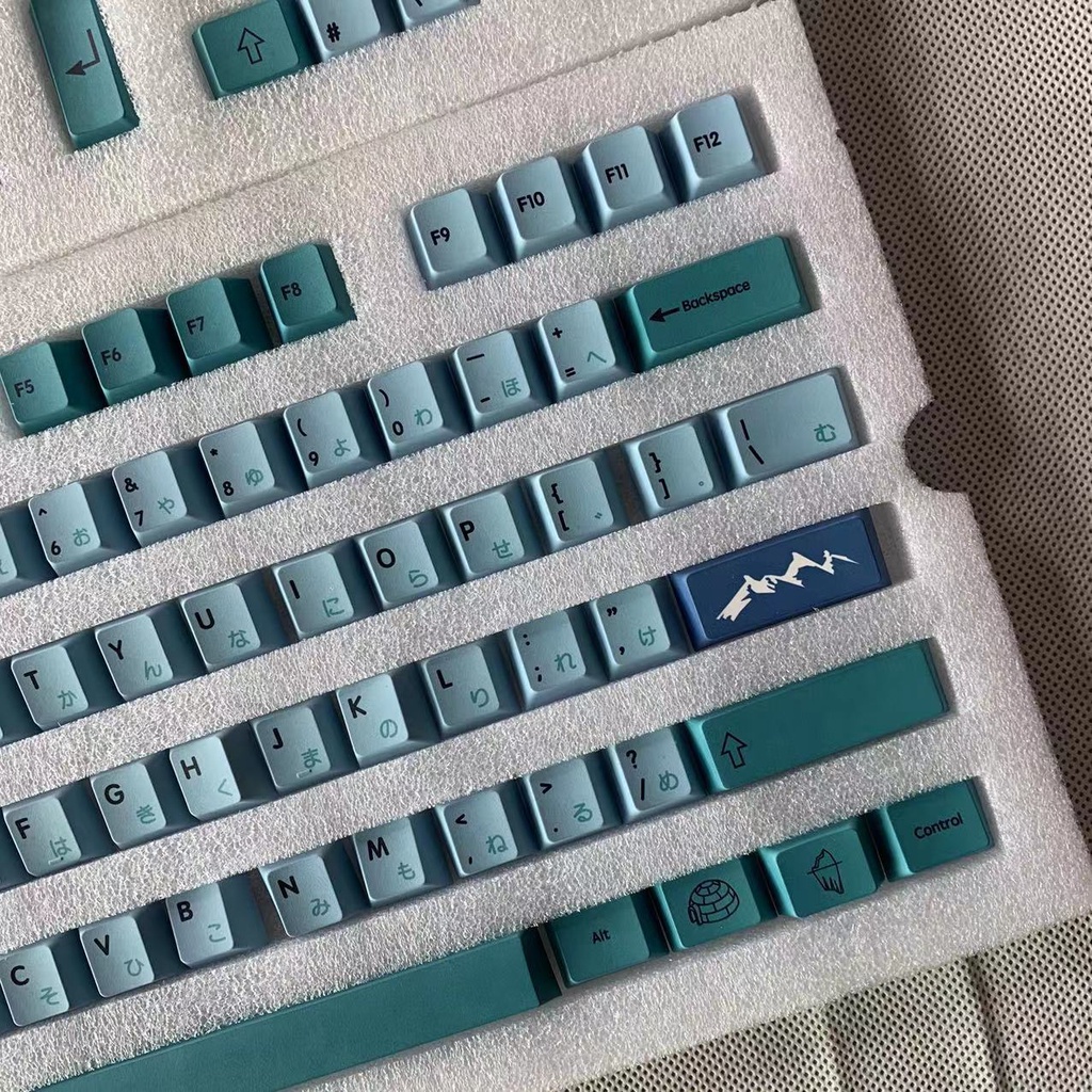 READY STOCK! GMK Iceberg Keycap Cherry PBT Keycaps 129pcs For Mechanical Keyboard 61 64 84108 Layout  Dye-Sublimation