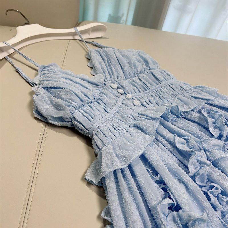 Đầm Hai Dây Mùa Hè 2023 Dáng Hẹp In Họa Tiết Hoa Gợi Cảm Cho Nữ