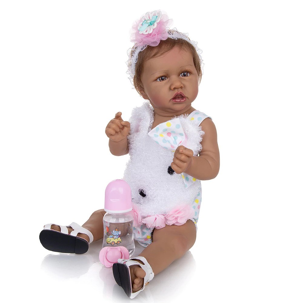 Búp Bê Tái sinh Saskia KEIUMI Body Silicone 55 cm - Reborn 22 inch Doll Full Silicone