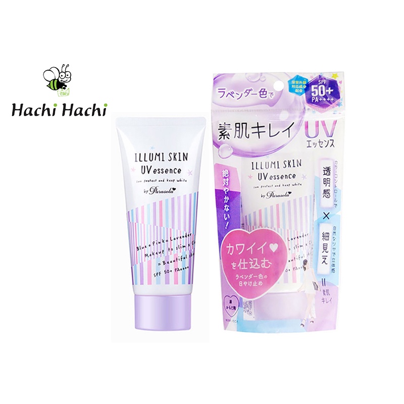 Tinh chất chống nắng Parasola Illumi skin (Naris) hỗ trợ nâng tông spr50+, pa++++ 80g - Hachi Hachi Japan Shop