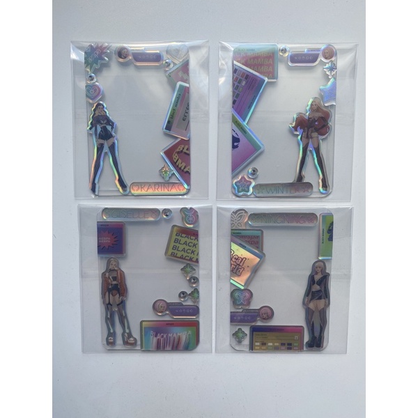 Top loader trang trí hình epoxy ae-aespa bảo vệ card