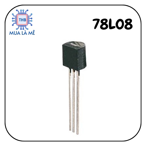IC 78L08 IC ổn áp 8V dòng tải 0.1A chất lượng tốt.
