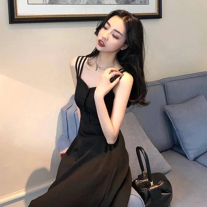 Váy 2 dây dáng dài