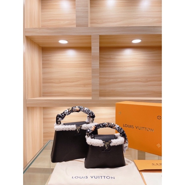 Túi xách Lv LouísVuitton capucines sz 27 và sz 20 da bò