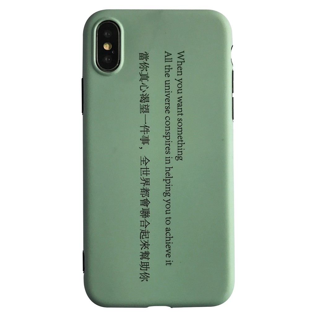 Ốp Điện Thoại Mềm In Chữ Tiếng Anh Đơn Giản Dành Cho Iphone 8 / 7 Plus / 6 S / Max / Xr | BigBuy360 - bigbuy360.vn