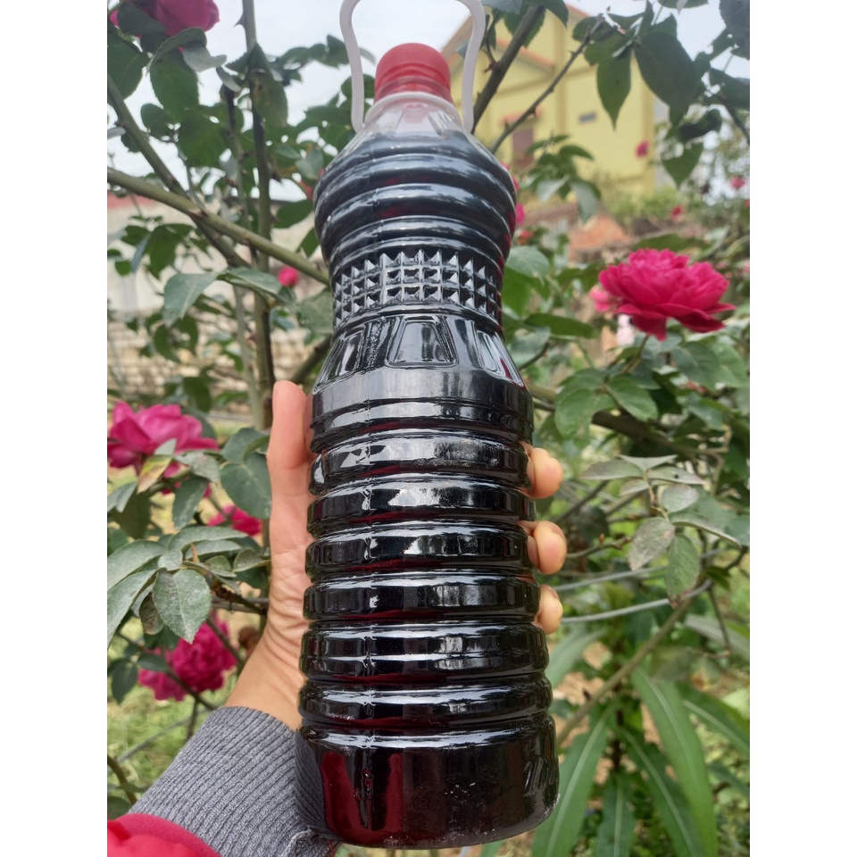 Nước mắm cá cơm nguyên chất truyền thống thơm ngon, sạch, không chất bảo quản, chai 1 lit