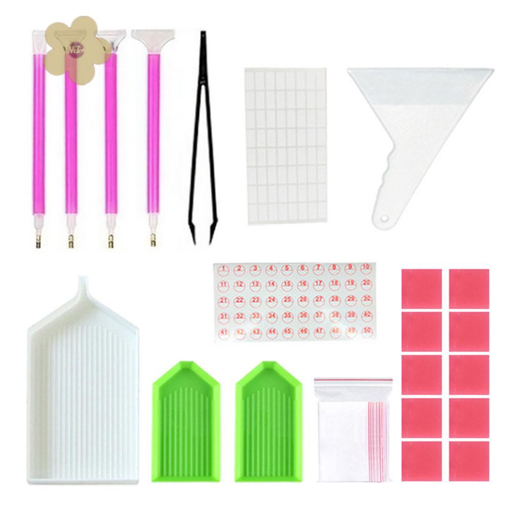 Bộ dụng cụ hỗ trợ làm tranh đính đá thủ công tiện dụng DIY
