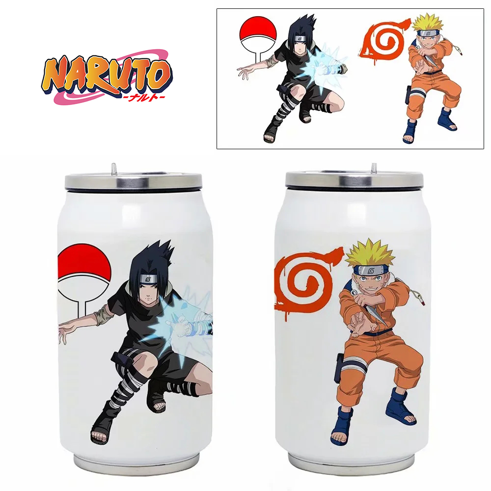 Bình giữ nhiệt Anime Naruto Kakashi Sasuke Madara Itachi hai lớp 350ml bằng thép không gỉ 304