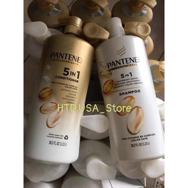 Dầu gội - Xã, Pantene Advance care Pro-V Shampoo 5 in 1 (1.13L) Chính Hãng Mỹ