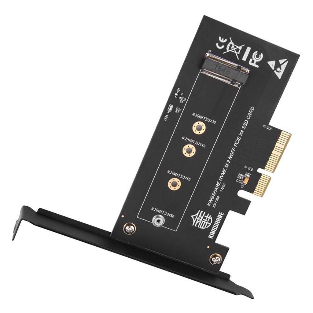 Kingshare Chuyển Đổi ổ cứng SSD M2 NVMe To PCIe 3.0 x 4