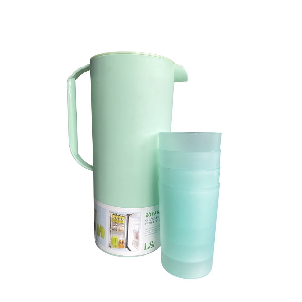 Bộ Ca nhựa sắc màu 4ly TỰ LẬP TL585 - 16X11X23.5CM