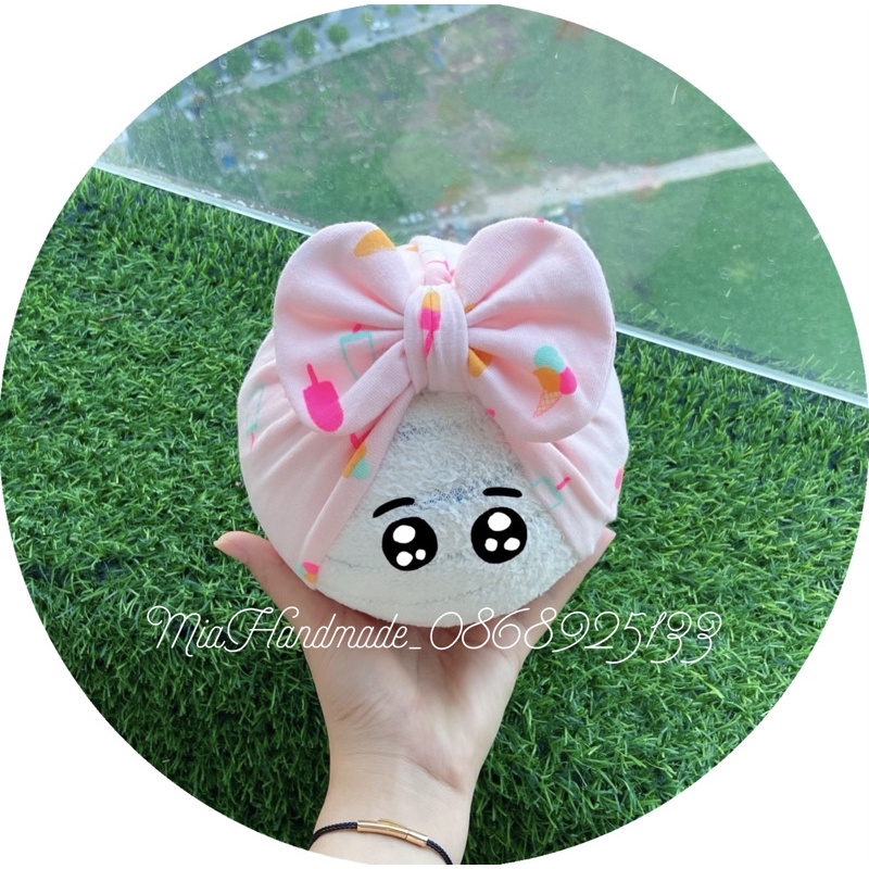 MŨ TURBAN CHO BÉ RẺ ĐẸP CHẤT COTTON MỀM MỊN CHO BÉ 0-20M