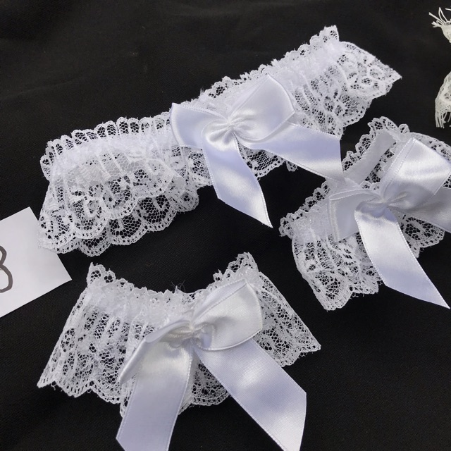 Vòng ren đùi cô dâu phong cách châu âu. Vòng đùi đẹp có thể biến tấu thành vòng cổ chocker