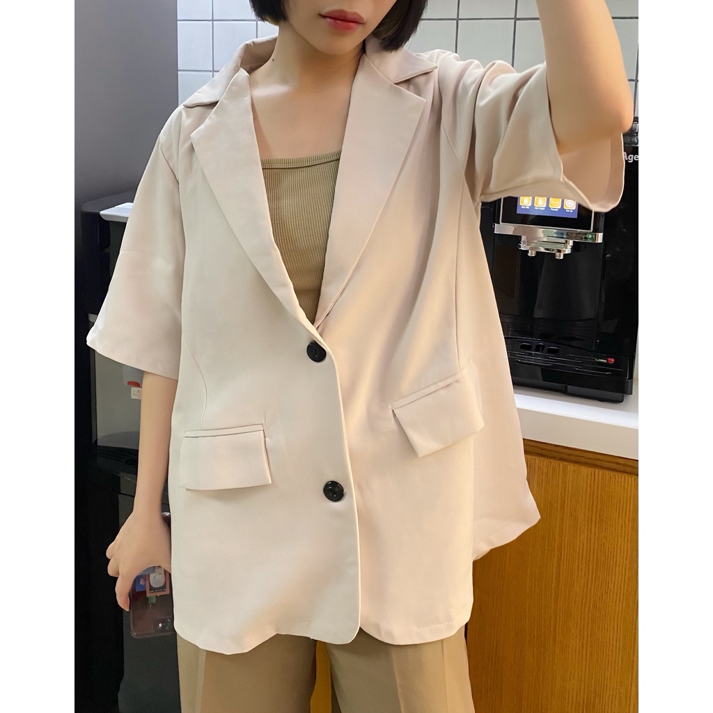 Áo Khoác Blazer, Áo Vest Nữ Ngắn Tay Phong Cách Hàn Quốc | BigBuy360 - bigbuy360.vn