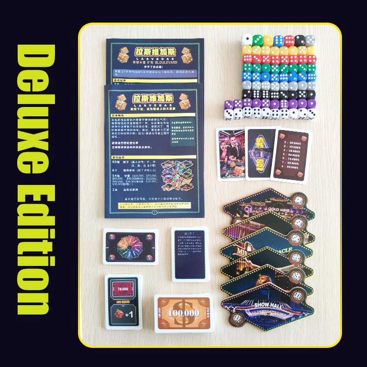 Bộ trò chơi board game Las Vegas hoàng gia