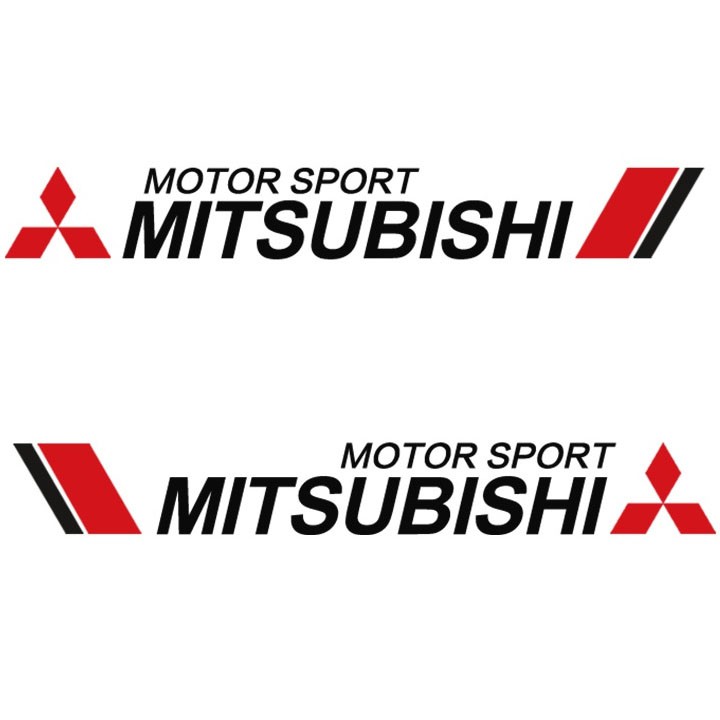 Tem decal dán sườn xe Mitsubishi