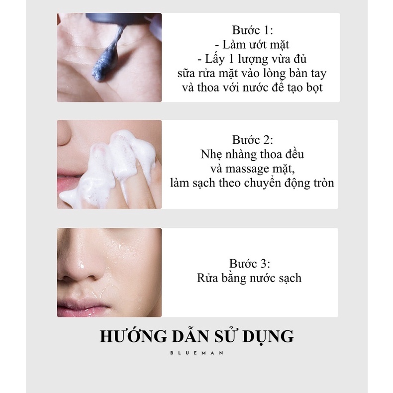 Sửa rửa mặt cho nam COOL CLEANSER sạch sâu, ngừa mụn, dưỡng ẩm làm sáng da, kiềm dầu thu nhỏ lỗ chân lông 120g DNT110008
