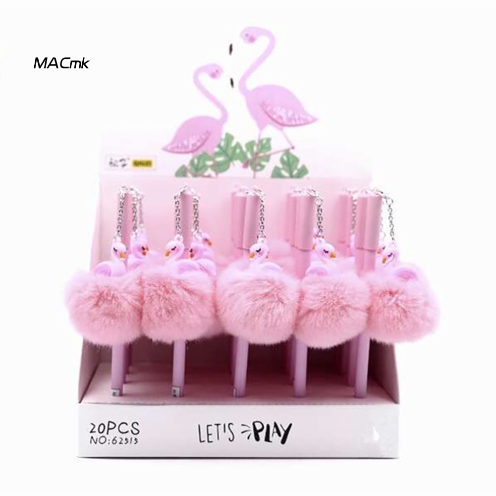 2 Chiếc Bút Nước Mực Đen 0.5mm Hình Chim Hồng Hạc