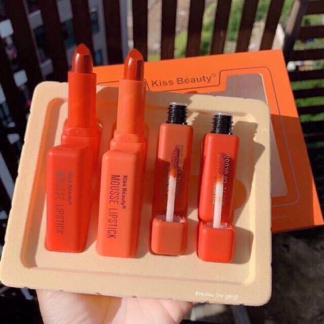 Set son kem Kiss beauty Thái Lan